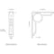 Ekena Millwork Maria Wrought Iron Bracket, (Triple center brace), Antiqued Brass 2"W x 10"D x 12"H BKTM02X10X12TMAABS - alternate 6